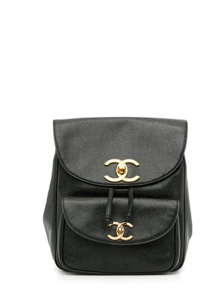 HOT SALE 1995 Turn-lock backpack CHANEL CC Women 0501